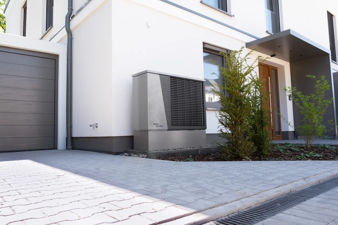 A modern heat pump installation &mdash; the capability driving HVAC business premiums in 2026