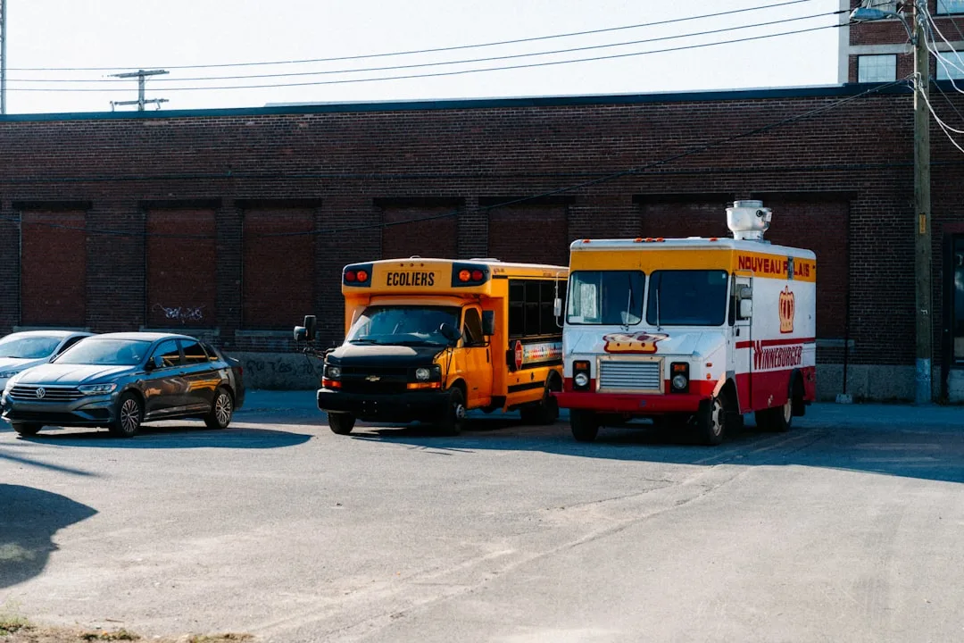 HVAC service technician inspecting commercial equipment at a business site