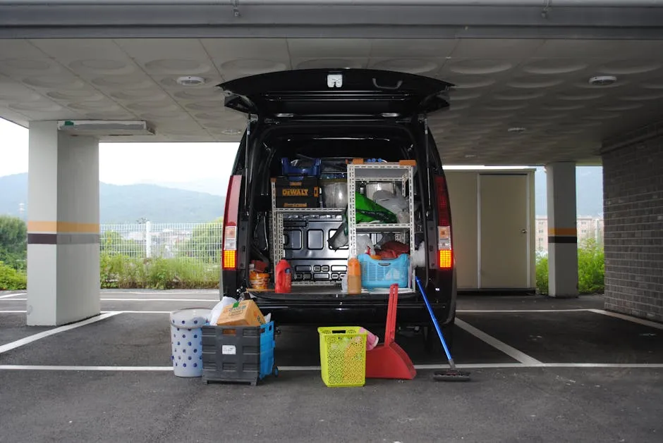 A well-organized HVAC service van &mdash; $20-40K in tools and test equipment